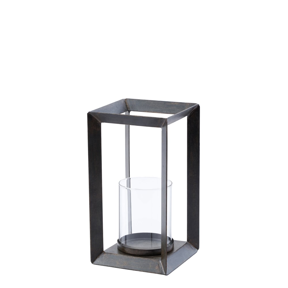 Sia Deco Linterna de metal negro