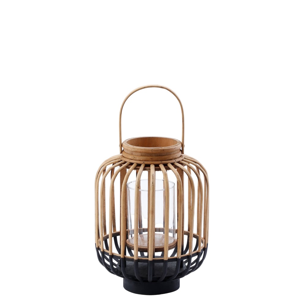 Sia Deco Linterna de bambú beige