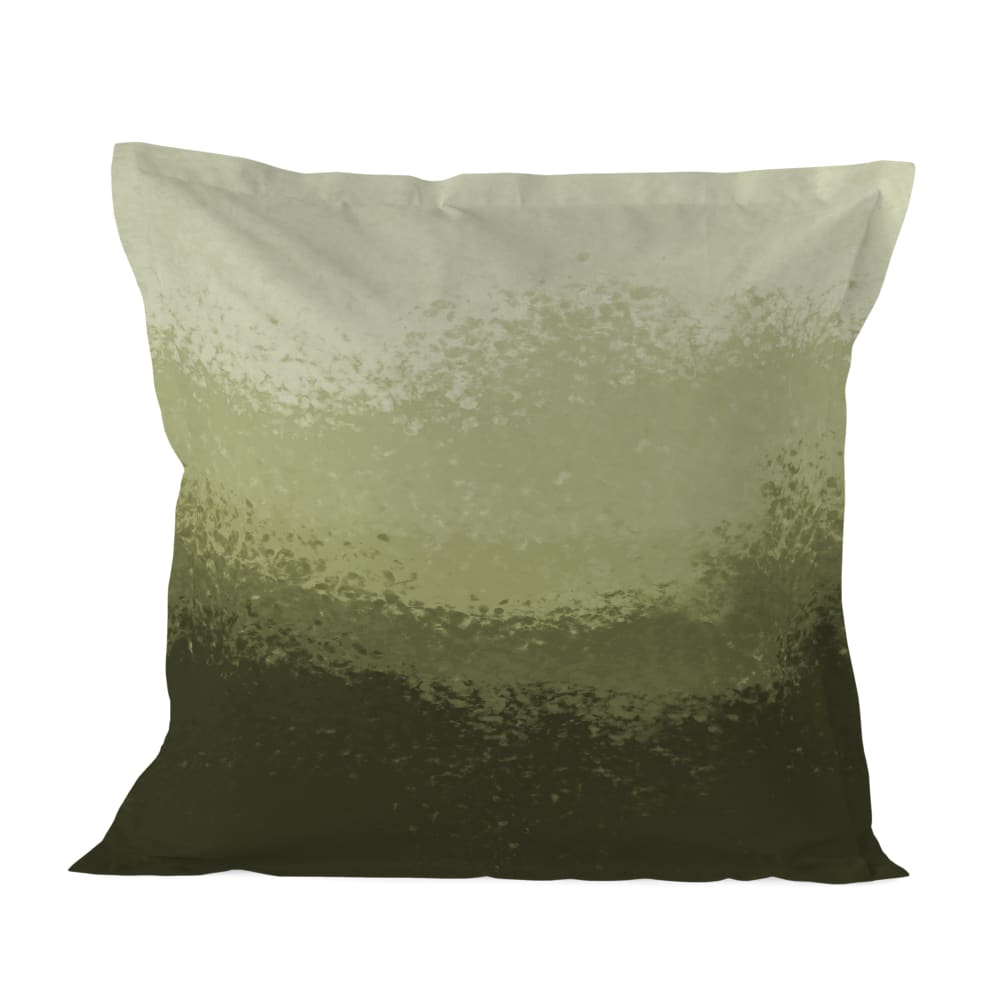 Taie d'oreiller 100% Coton Olive verte 80x80 cm