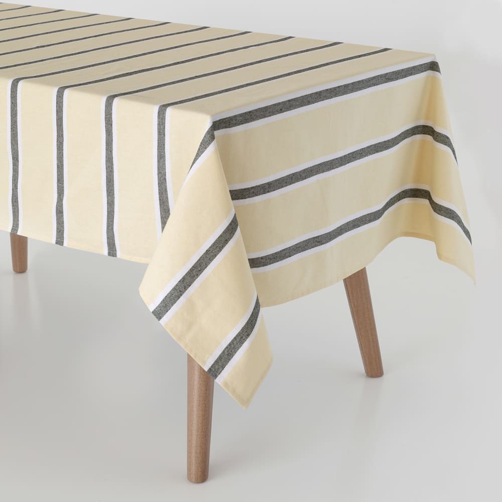 Nappe 100% Coton Jaune 140x140 cm