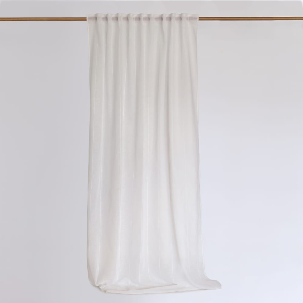 Rideau 100% Polyester Blanc 140x270 cm — vue 3