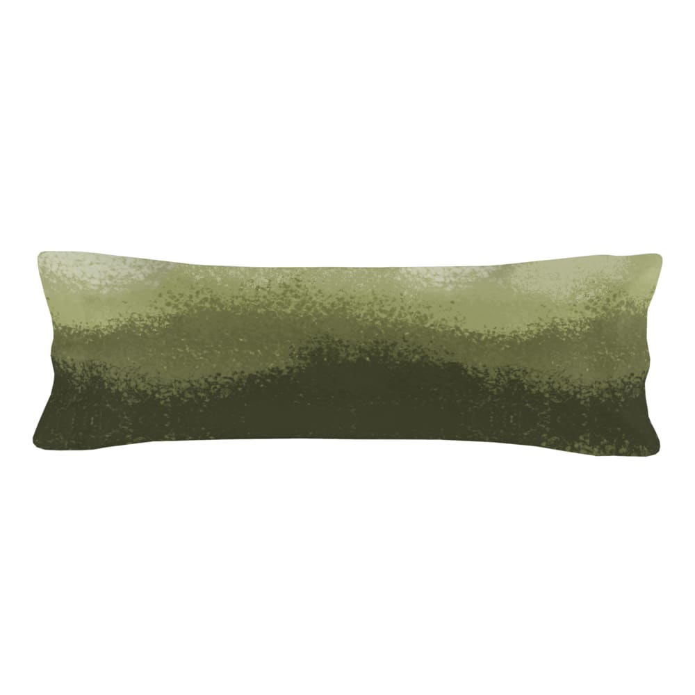 Taie d'oreiller 100% Coton Olive verte 45x110 cm