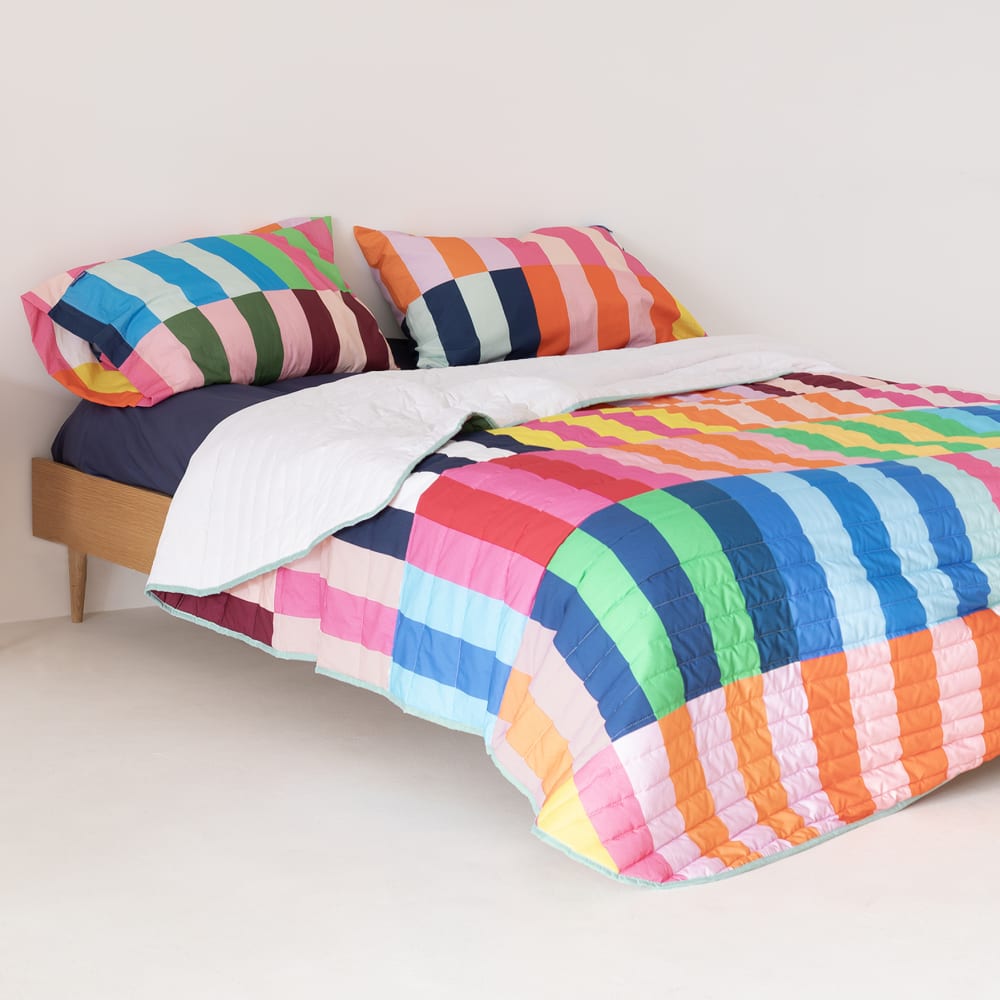 Tagesdecke aus 100 % Baumwolle 240x260 cm Mehrfarbig - Maisons Du