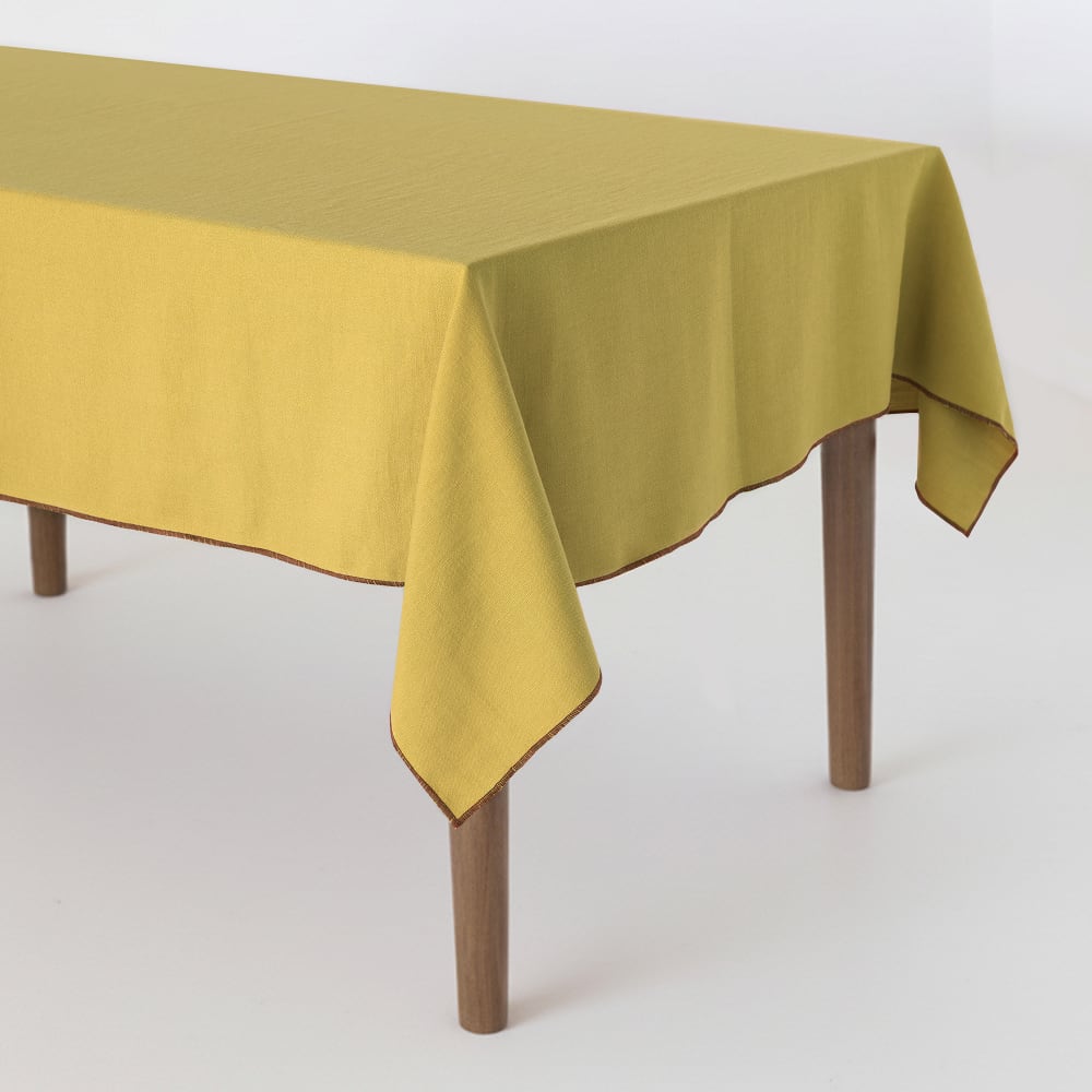 Nappe 100% Polyester Moutarde 140x350 cm