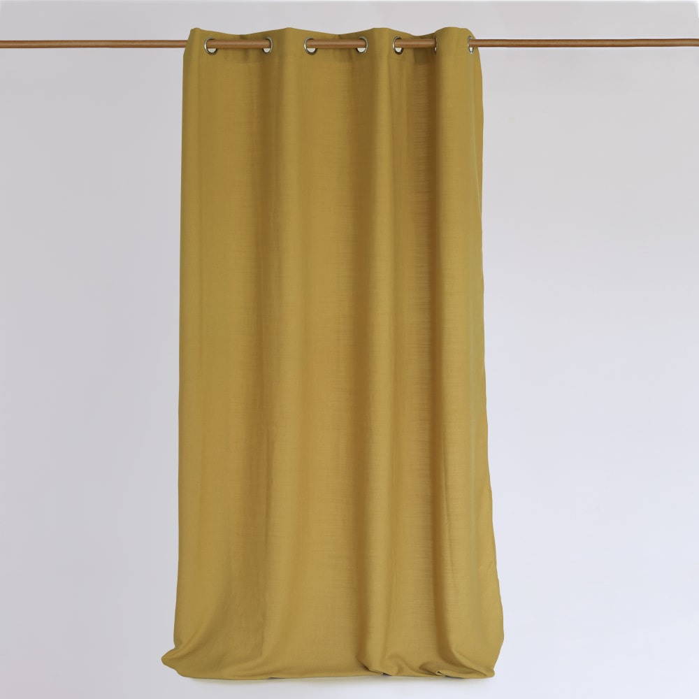 Rideau 100% Polyester Moutarde 140x270 cm — vue 3