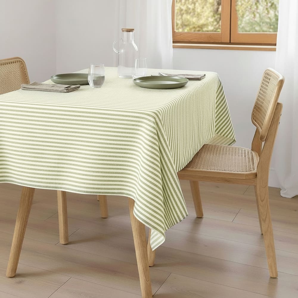 Tischdecke aus 100% Baumwolle 140x350 cm Grün - Maisons Du Monde