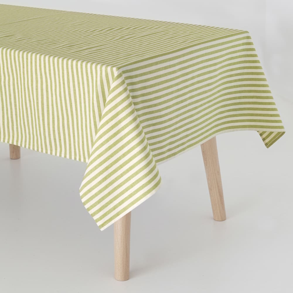 Nappe 100% Coton Vert 140x140 cm