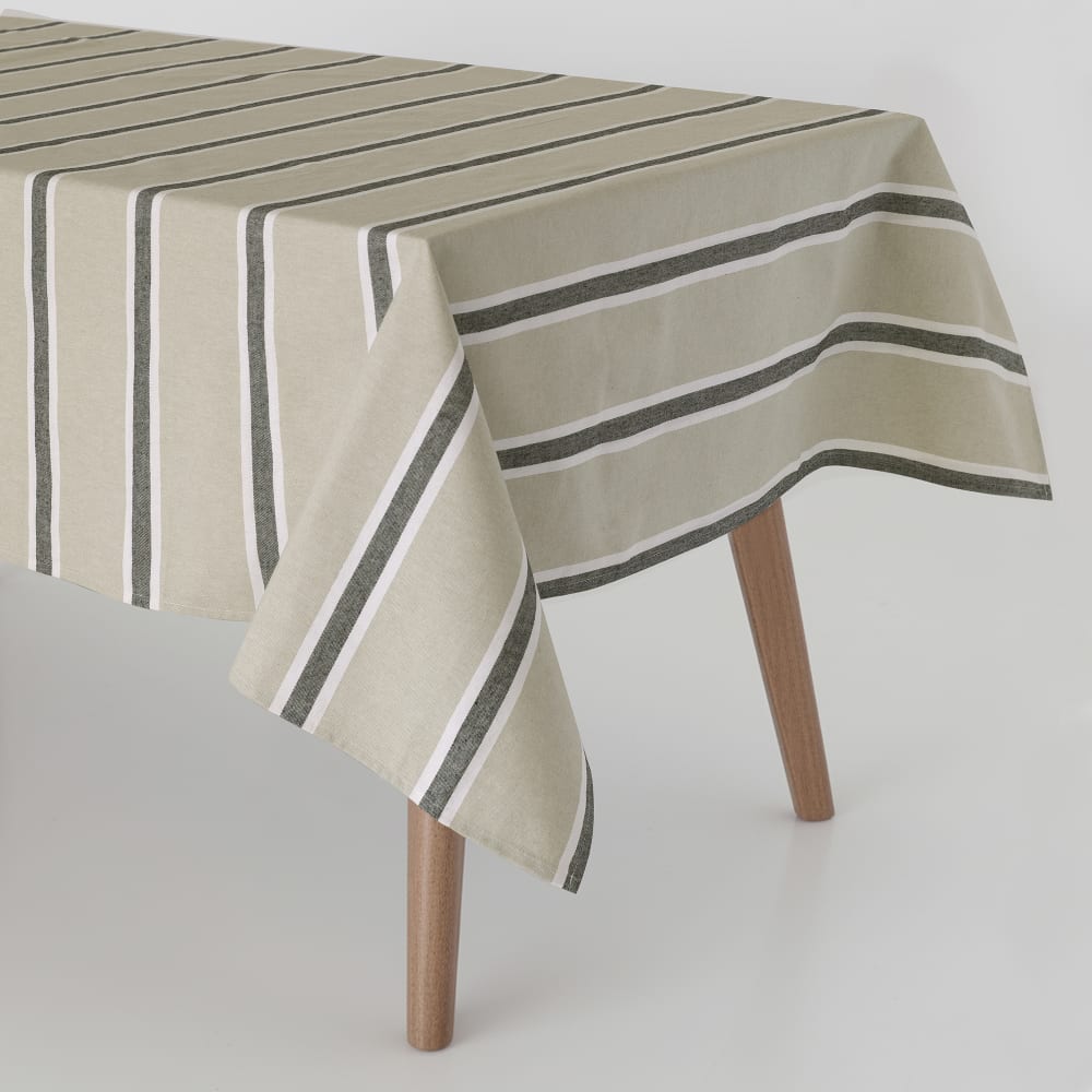 Nappe 100% Coton Beige 140x140 cm