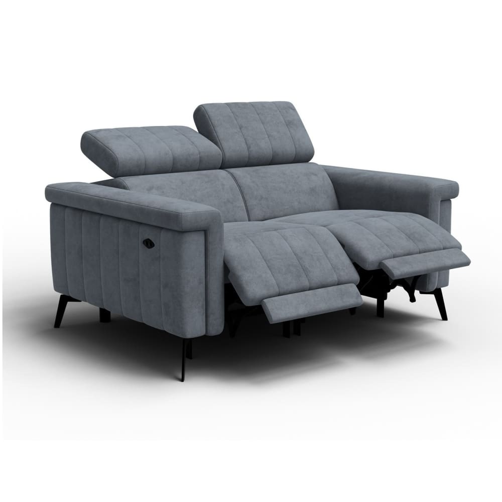 Canapé relax 2 places, gris foncé