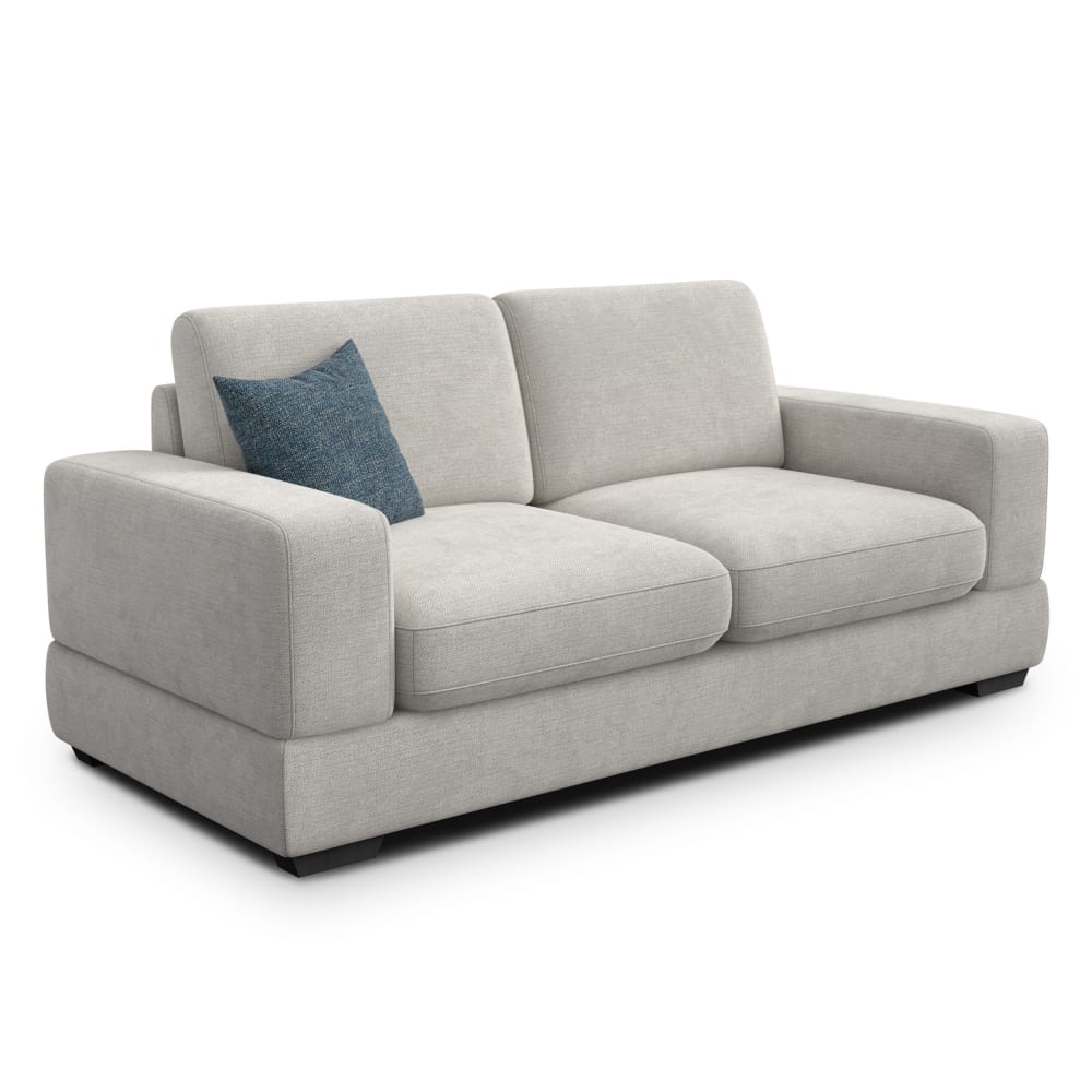 Canapé 3 places, tissu crème