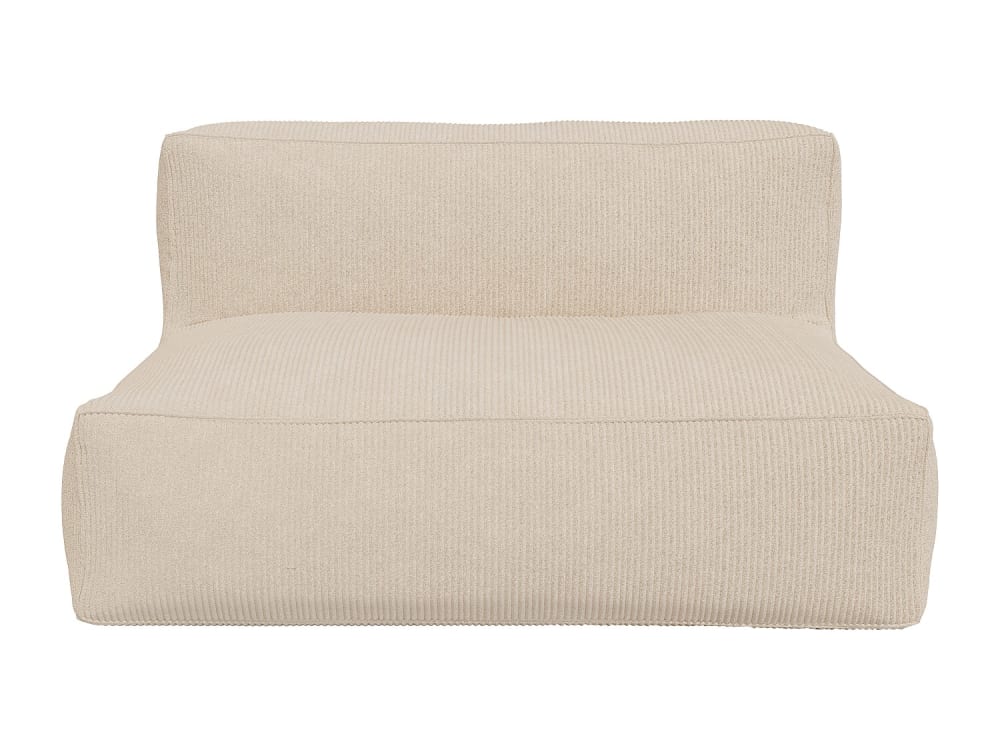 Canapé modulable velours 2 places beige