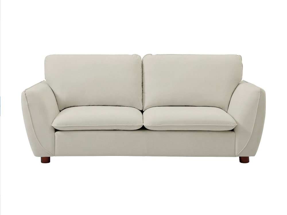 Canapé fixe 3 places blanc cassé