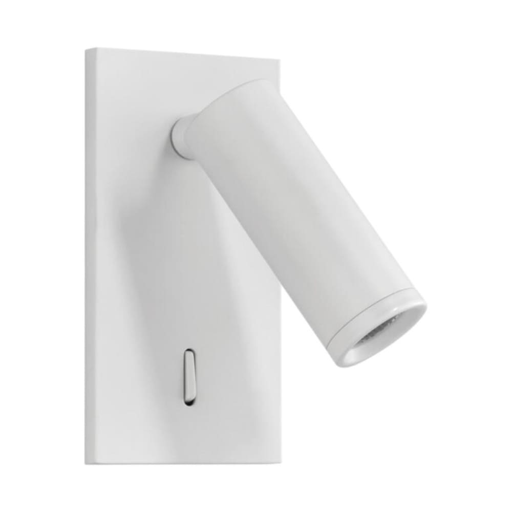 Applique liseuse led encastrable blanc mat