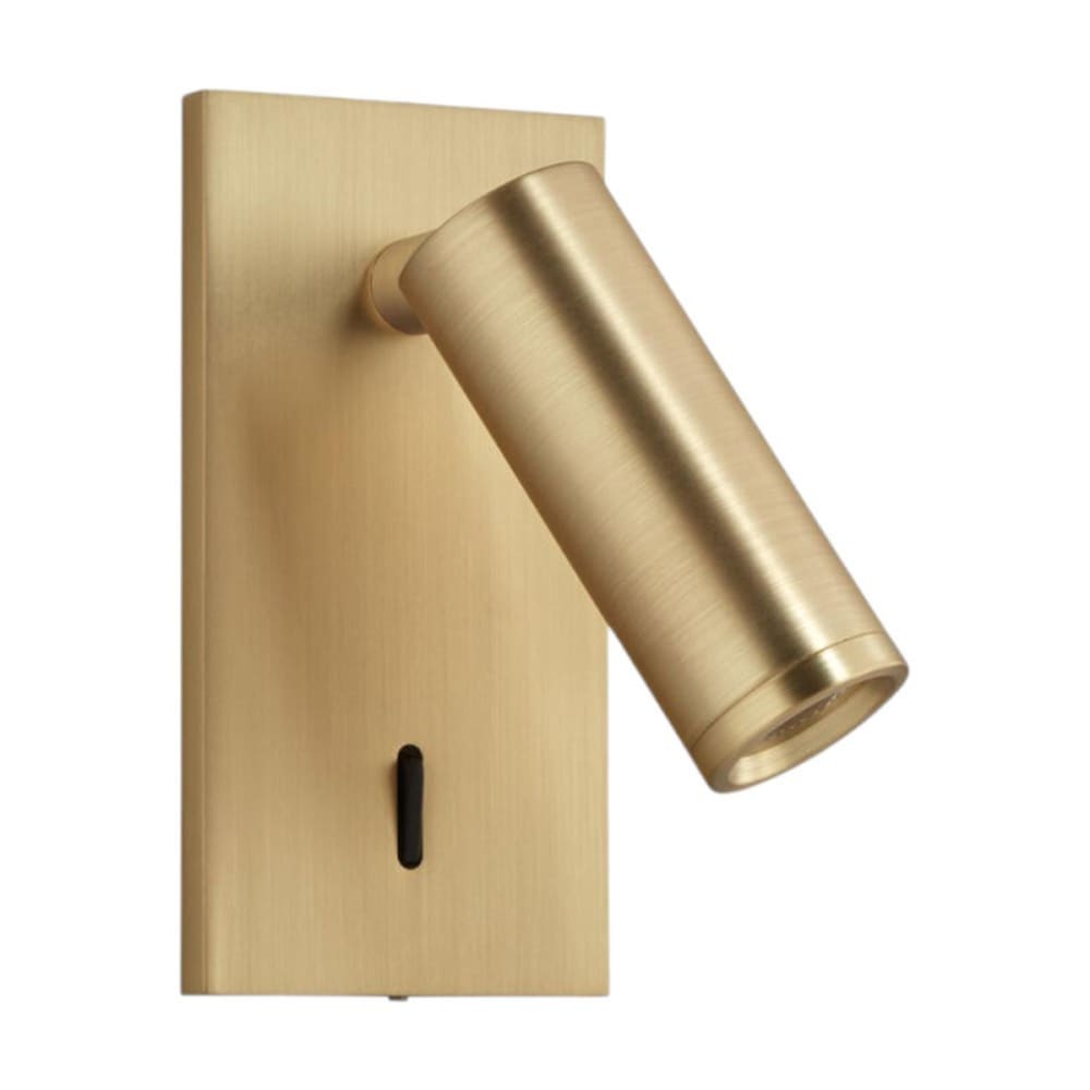 Applique liseuse led encastrable laiton mat