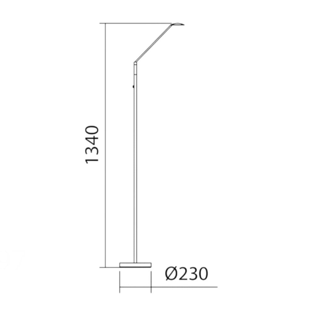Liseuse led cct laiton patiné — vue 4