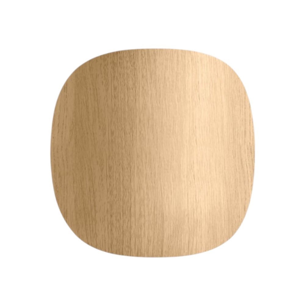 Applique métal led impression bois clair