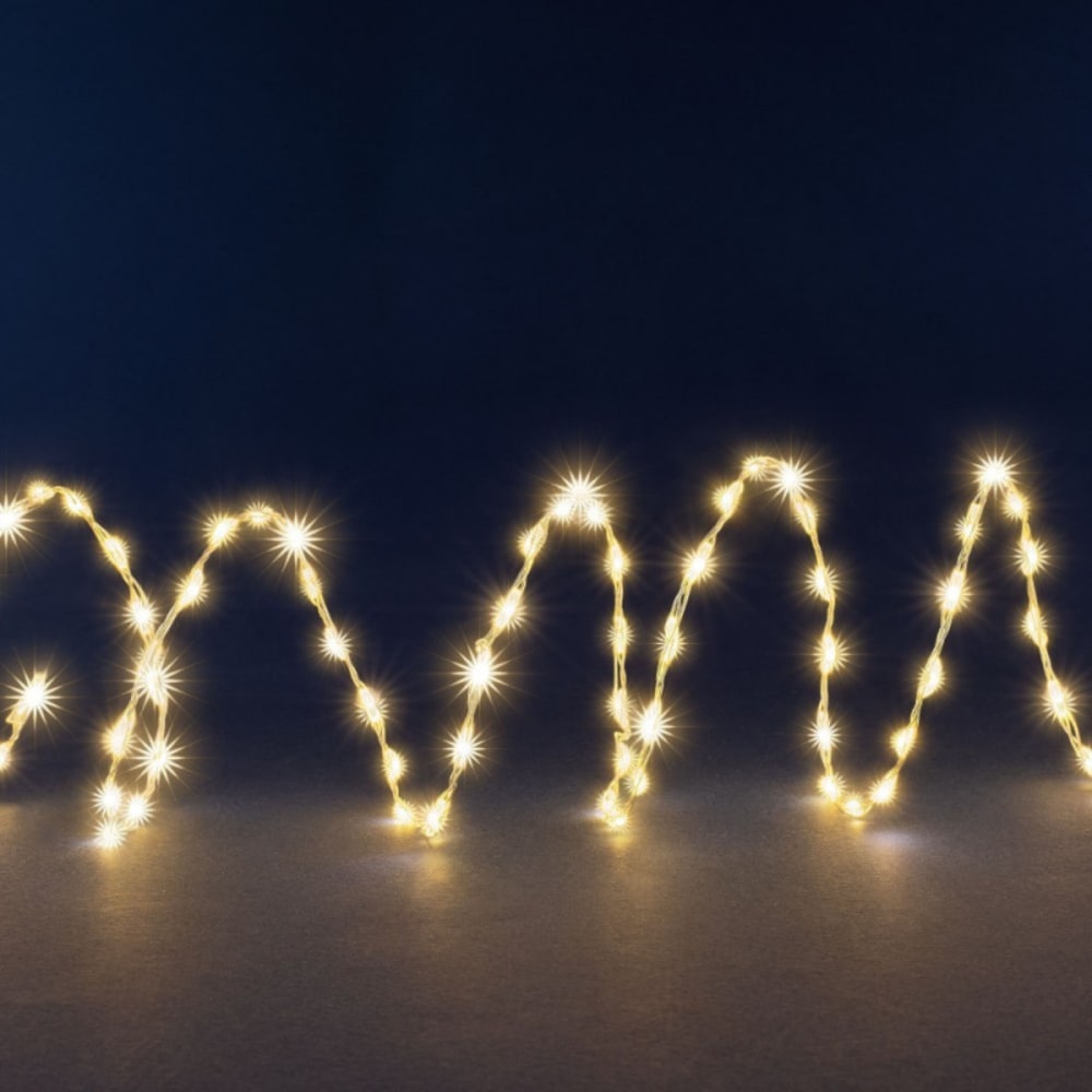 Guirlande 4,80M micro led intense blanc chaud