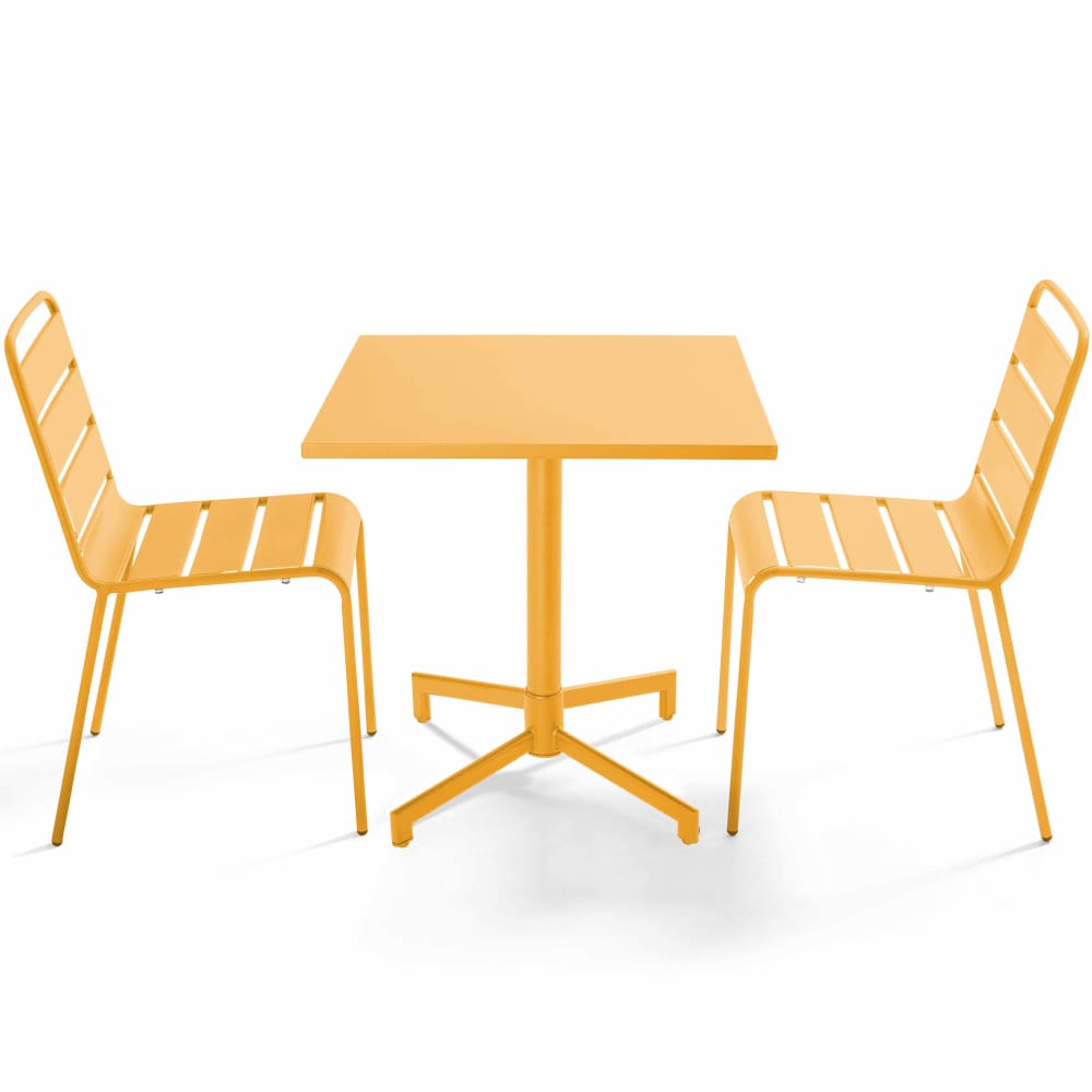 Ensemble table 70 cm - chaises