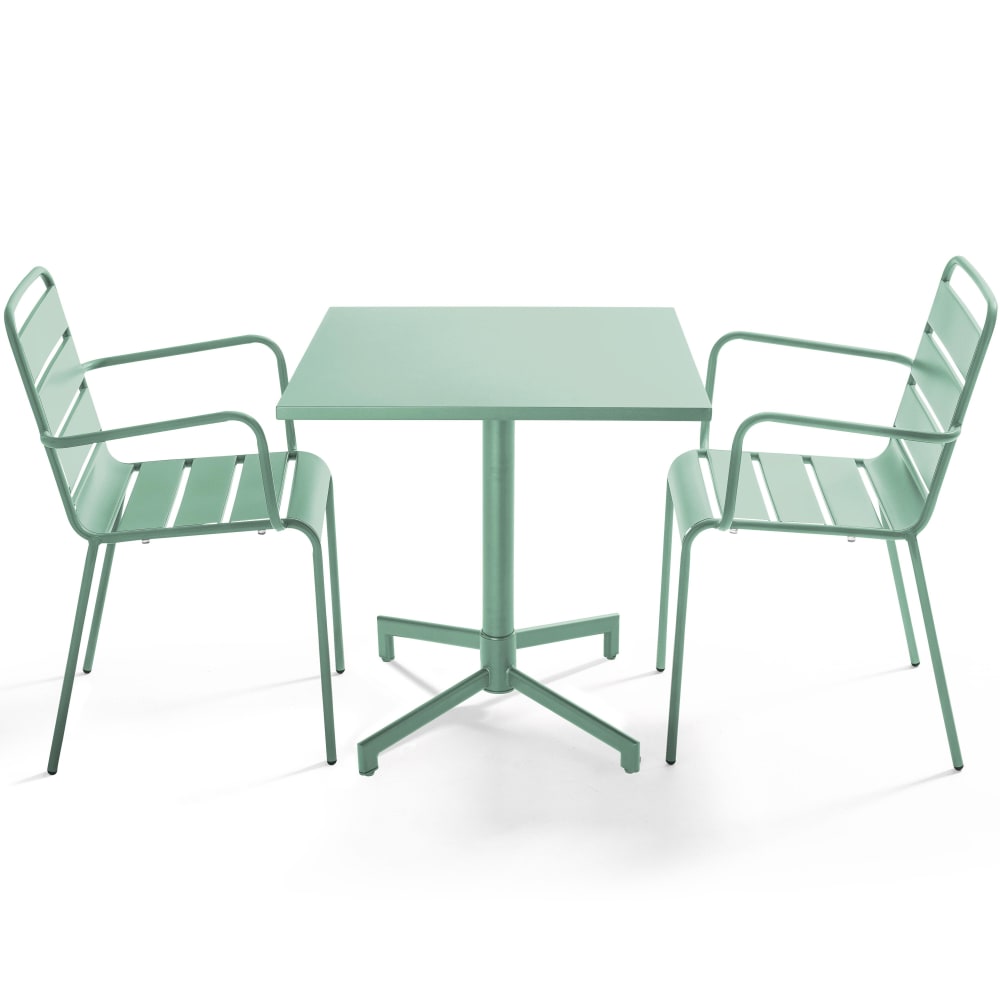 Ensemble table 70 cm - fauteuils