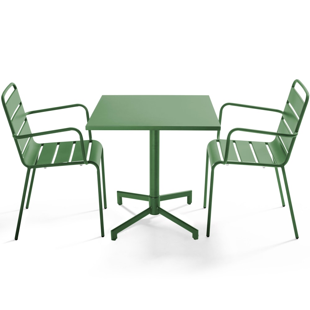 Ensemble table 70 cm - fauteuils