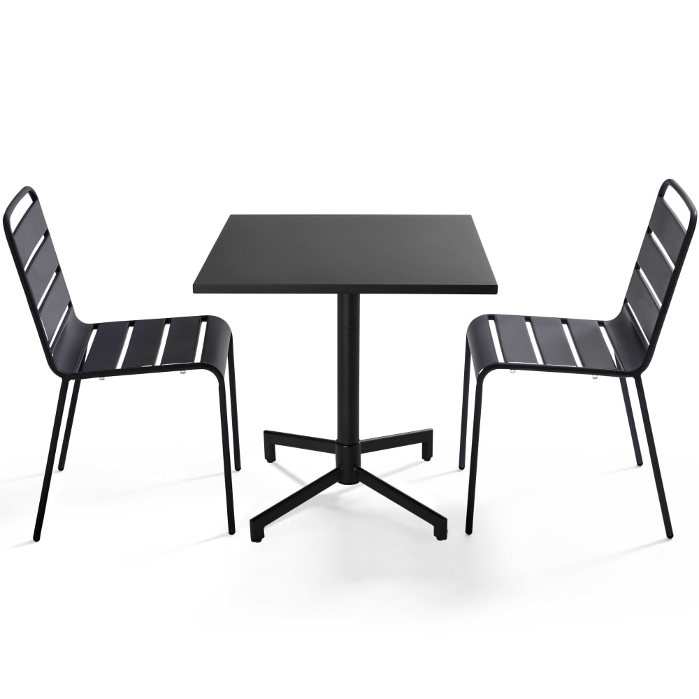 ensemble table 70 cm - chaises