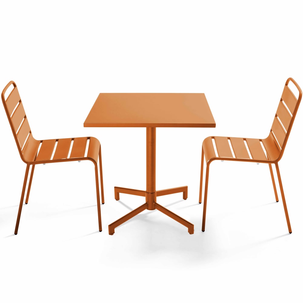 Ensemble table 70 cm - chaises