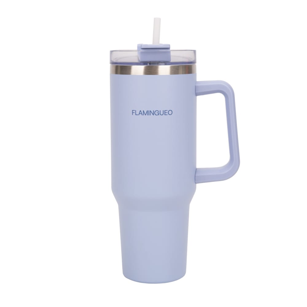 Mug isotherme avec paille acier inoxydable 1,18 litres Bleu Mug isotherme avec paille acier inoxydable 1,18 litres Bleu