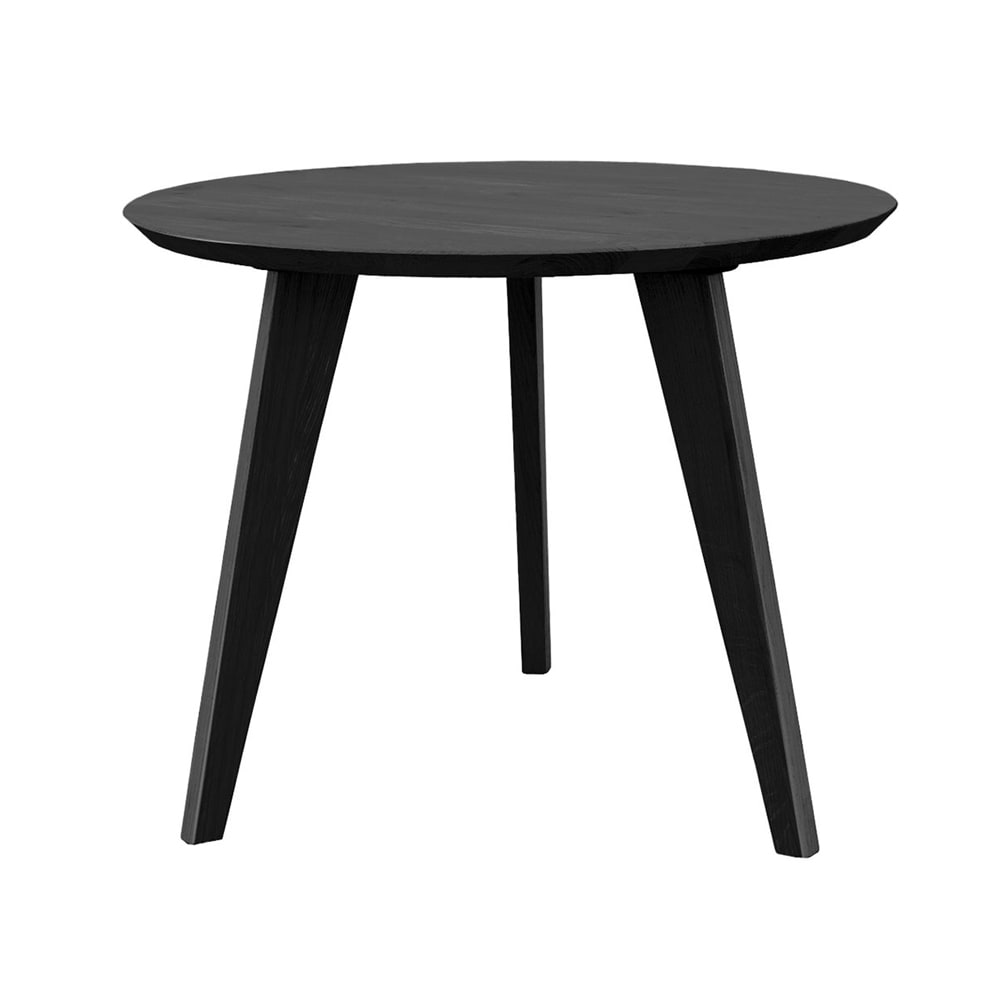 Feldmann-Wohnen Couchtisch modernes Design aus Naturholz, 50x50x41,5cm, schwarz style modern - -