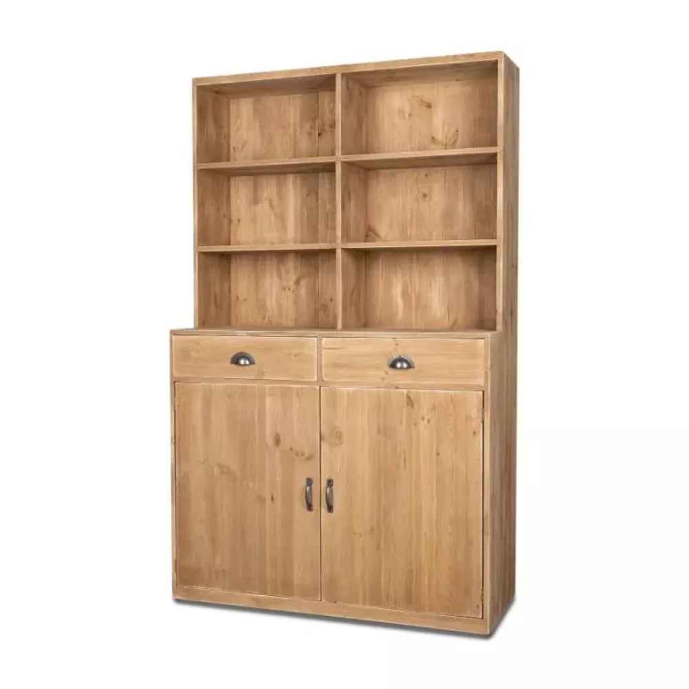 Tradis Sideboard, 6 Fächer, 2 Türen Beige Holz