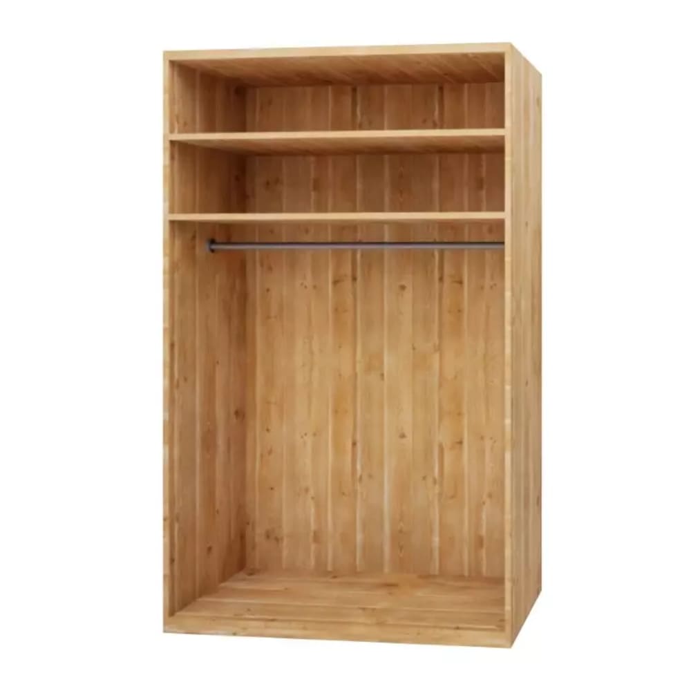Armoire penderie à vêtements bois massif