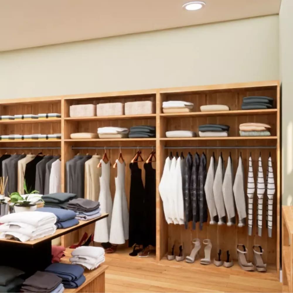 Armoire penderie à vêtements bois massif