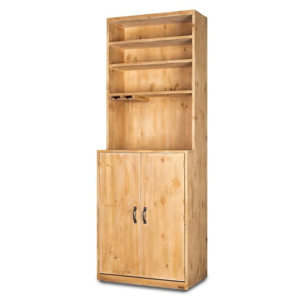 Buffet à vin de service H195 cm 2 portes bois massif