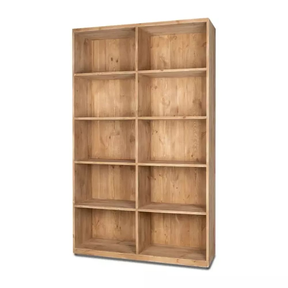 Etagère 10 casiers bois - massif