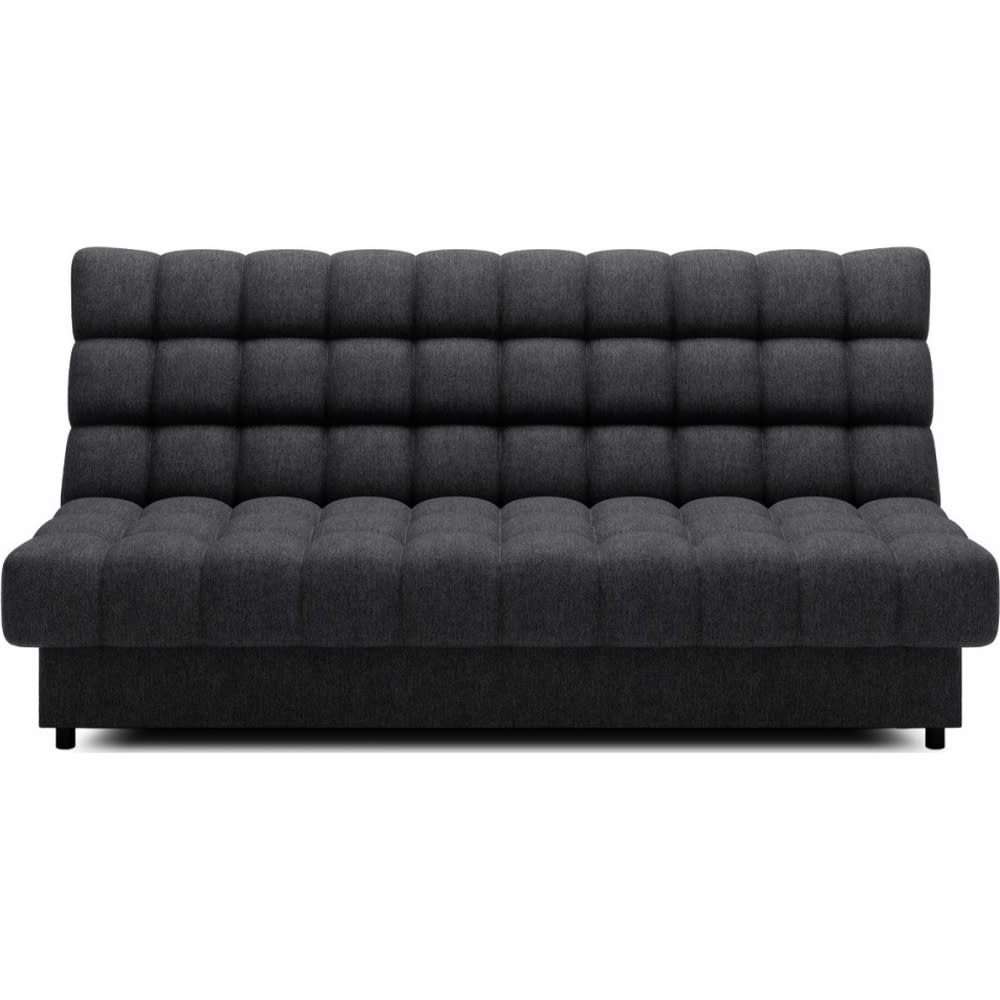 Canapé 3 places convertible  en tissu gris foncé