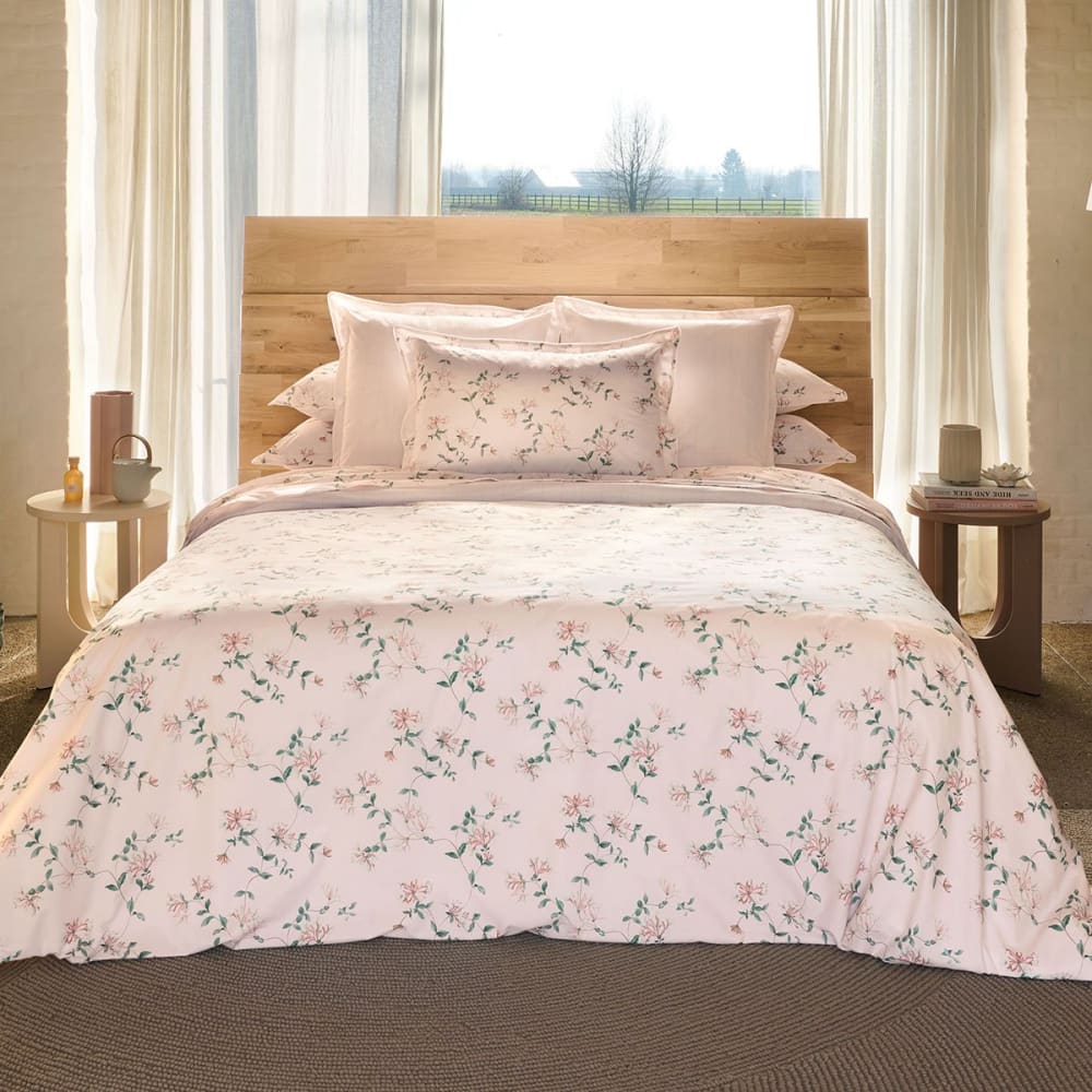 Drap housse percale rose clair 140x190 cm — vue 4