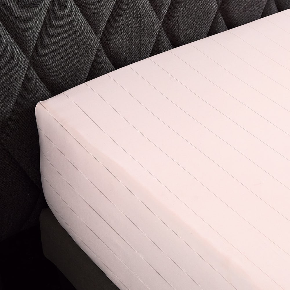 Drap housse percale rose clair 90x200 cm