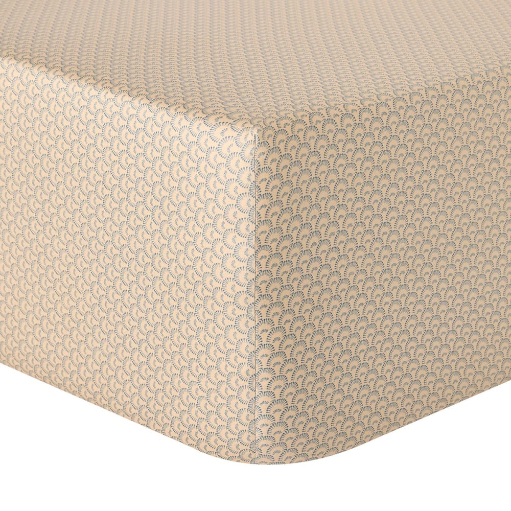 Drap housse satin beige 160x200 cm — vue 3