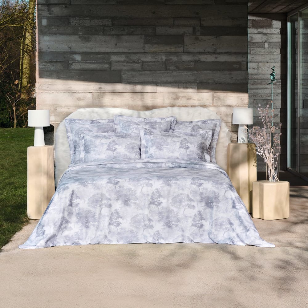 Drap plat satin gris clair 240x295 cm — vue 3