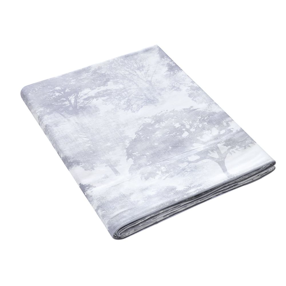 Drap plat satin gris clair 240x295 cm — vue 4