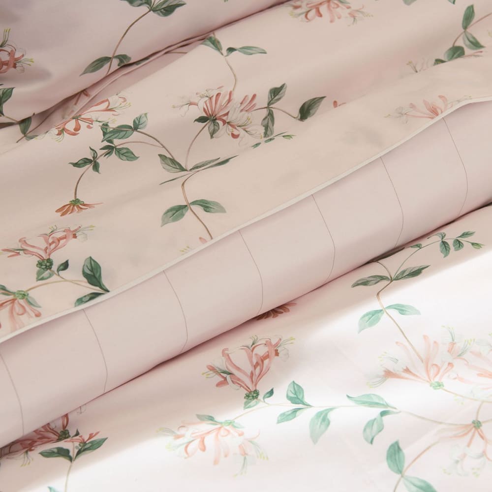 Drap plat percale rose clair 270x295 cm