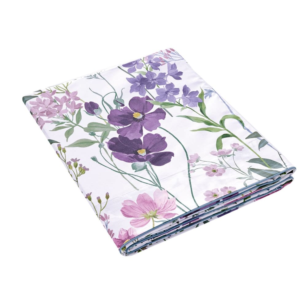 Drap plat percale violet 270x295 cm — vue 3