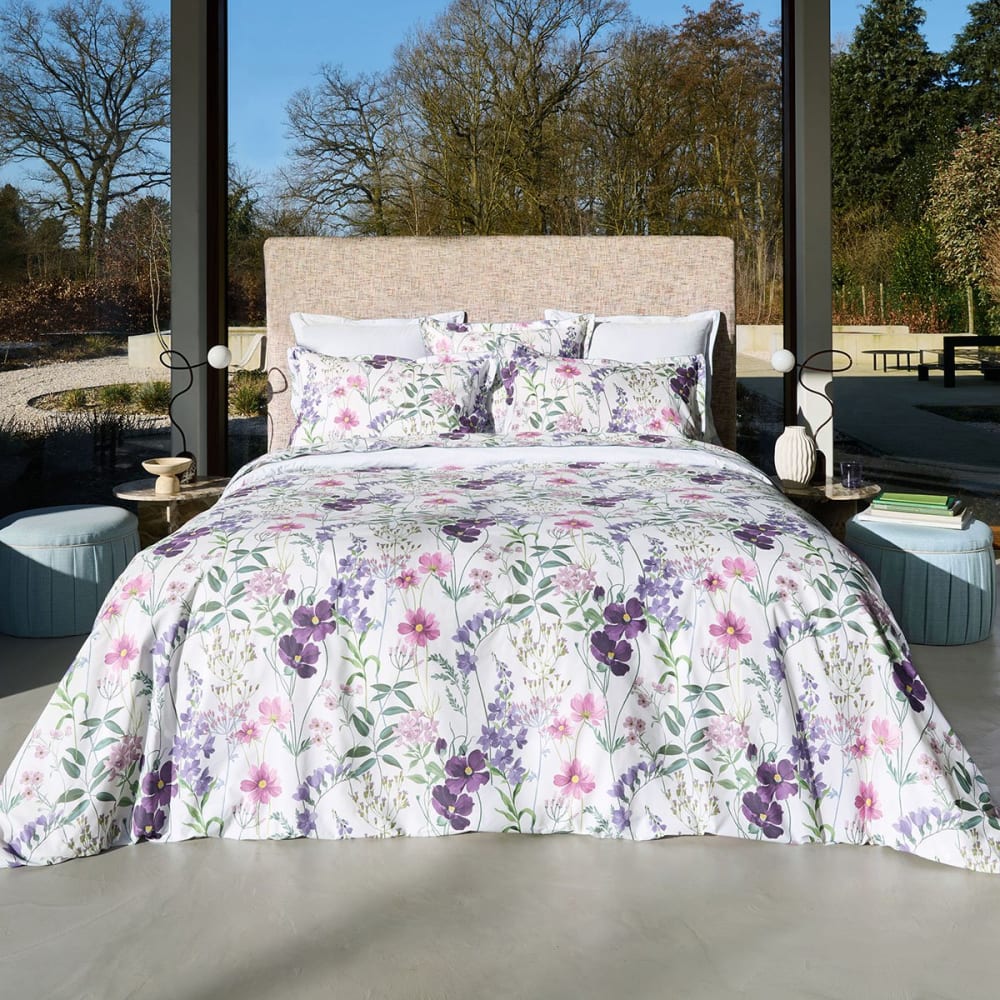 Drap plat percale violet 270x295 cm — vue 4