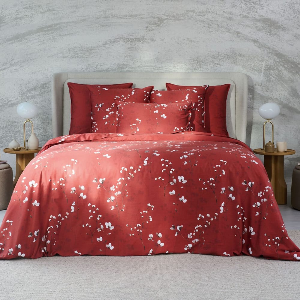 Housse de couette satin rouge 240x220 cm — vue 3