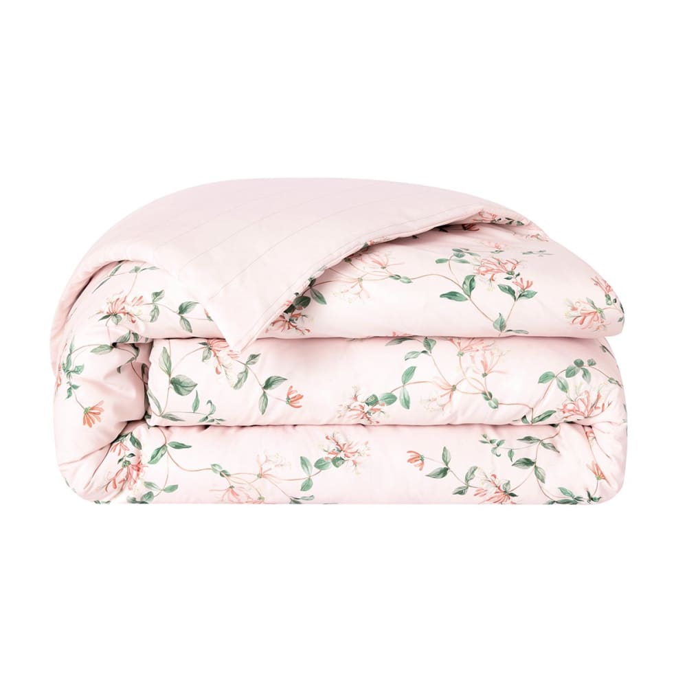 Housse de couette percale rose clair 200x200 cm — vue 3