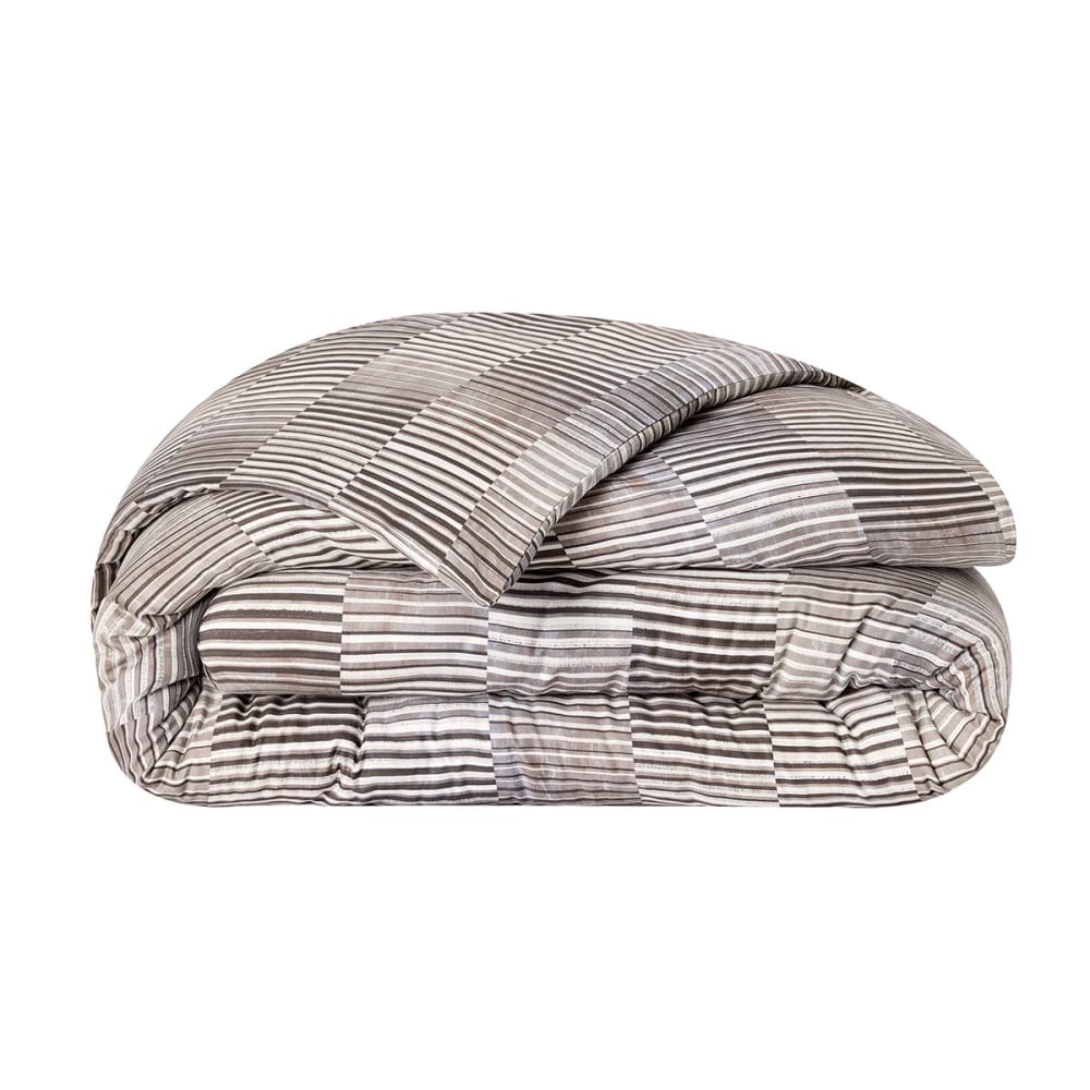Housse de couette satin gris foncé 140x200 cm — vue 4
