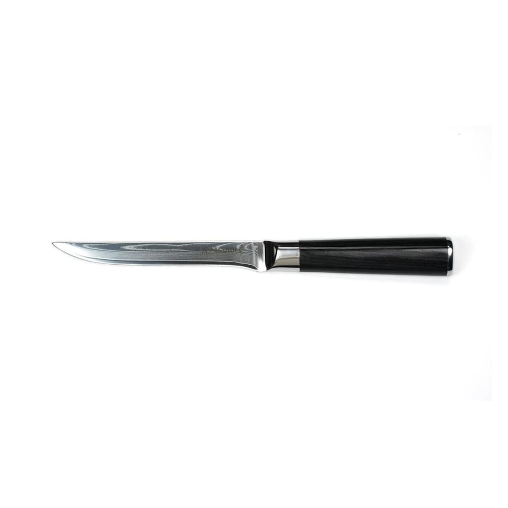 Couteau à désosser noir damas 29cm avec étui Couteau à désosser noir damas 29cm avec étui