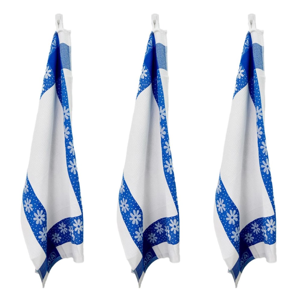 Lot de 3 torchons 50x70cm bleu