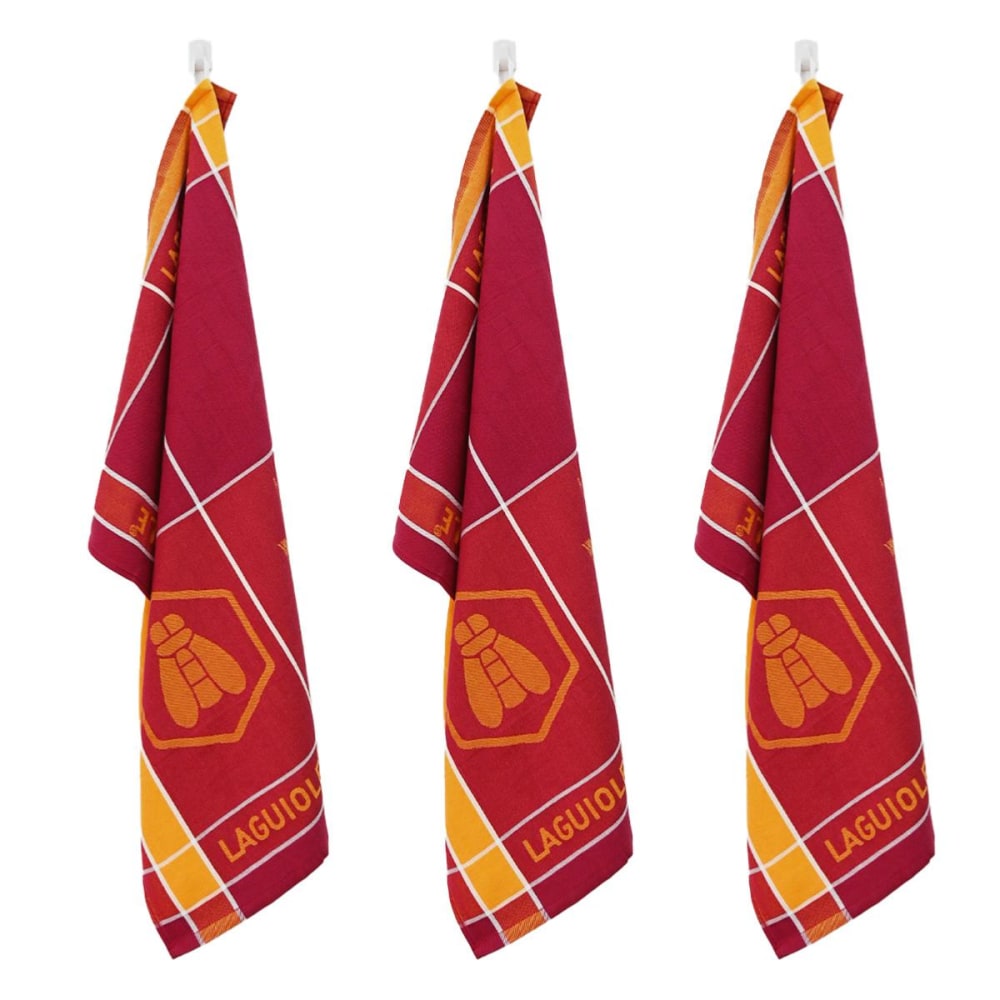 Lot de 3 torchons 50x70cm orange
