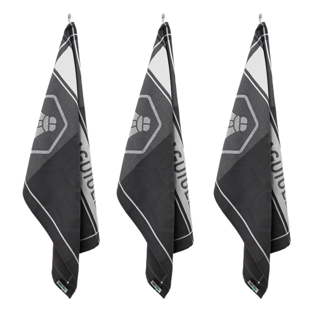 Lot de 3 torchons 50x70cm noir