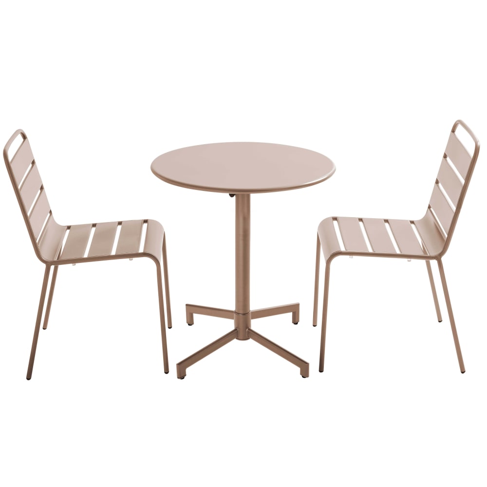 ensemble table de jardin - taupe